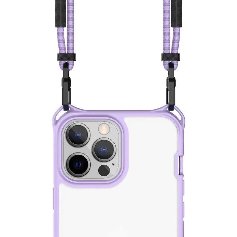 Itskins Hybrid Sling iPhone 13 Pro Max Cover - Light Purple - Tashqila Itskins Hybrid Sling iPhone 13 Pro Max Cover - Light Purple - Tashqila